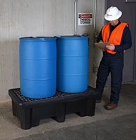 2-Drum Economy P2 Spill Pallet with No Drain - 2