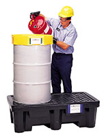 2-Drum Economy P2 Spill Pallet with No Drain