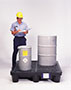 4-Drum Economy P4 Spill Pallet with No Drain