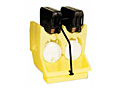 Handle Flips Up on the Mobile Unit Patented for Compact Storage
